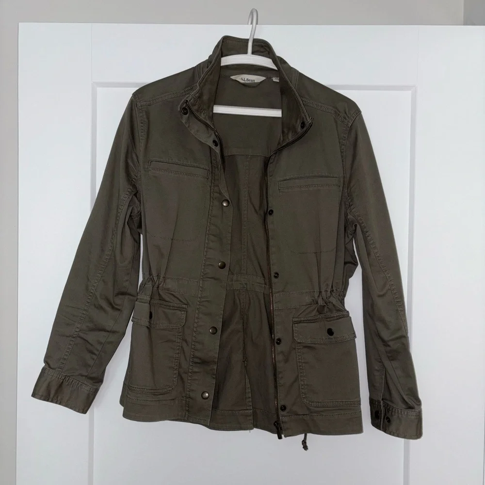 L.L. Bean olive green utility jacket - Picture 1 of 5